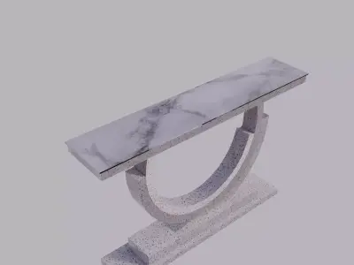 Modern Terrazzo Marble Console Table Free 3D model