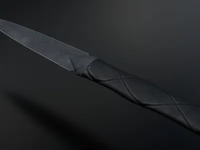 knife low-poly Low-poly 3D model