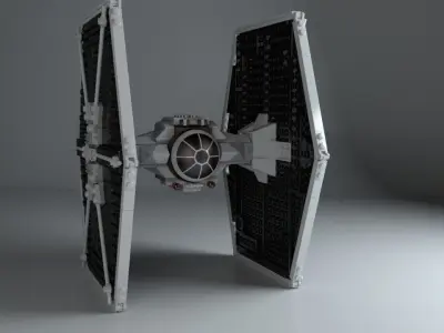 LEGO Starwars TIE fighter 3D model
