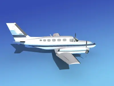 Cessna 441 Conquest II V11 3D model