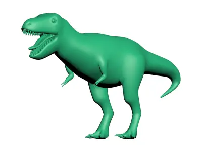 T REX LOW POLY dog Low-poly 3D model
