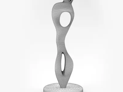 Henry Moore Inspired Sculpture 3D model