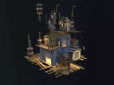 Set House model 3D model