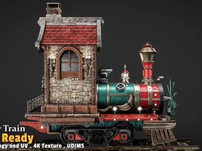 Fantasy Train 3D model