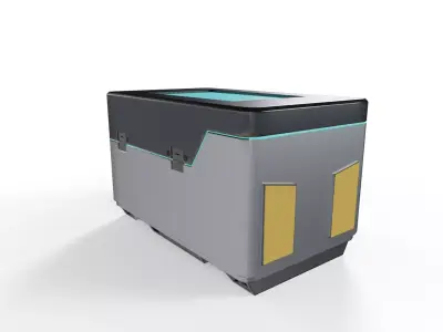 Sci-Fi Storage Loot Crate 03 - PBR Game Ready 3D model