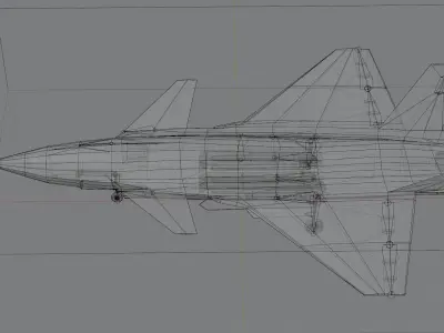 Bayraktar Kizilelma Low-poly 3D model