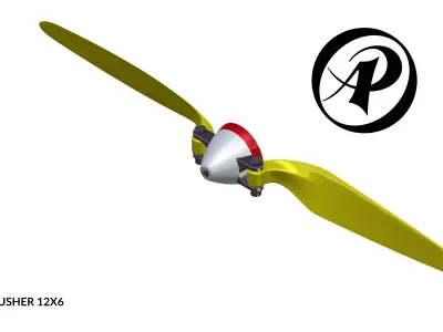 Folding Propeller AP-PR-009 12-6 3D print model