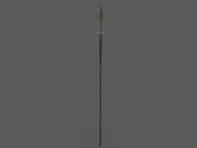 Flat-Head Spear Free low-poly 3D model