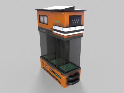 Sci-Fi Aquarium V1- 008 Low-poly 3D model