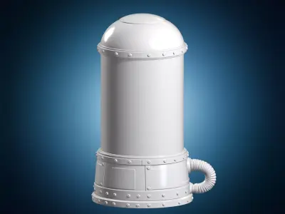 Cryogenic Chamber Sci-Fi 3D Print Model 3D print model