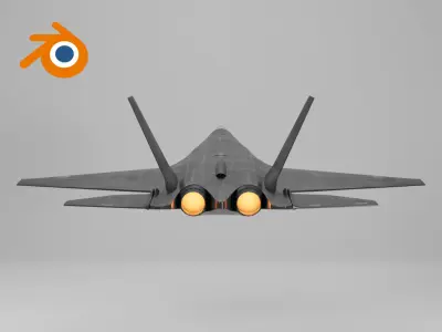 Fighter jet F35 - Multirole combat aircraft 3D model