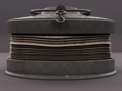 Crimean War Lantern 3D model Low-poly 3D model