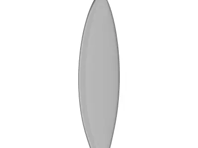 Surfboard Classic Fishboard 3D Model 3D model
