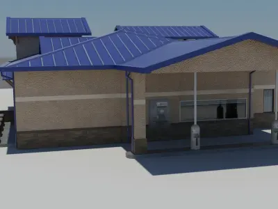 AltaOne Credit Union Low-poly 3D model