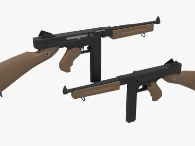 Thompson Low-poly Free low-poly 3D model