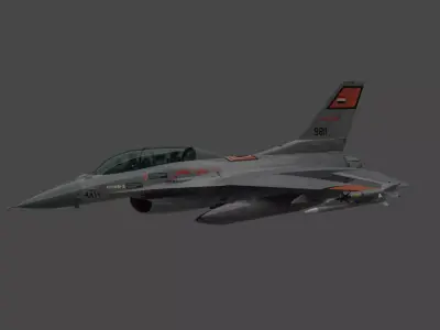 F-16D Egyptian Airforce 3D model