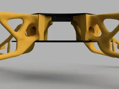 Ready to 3D Print Generative Drone - Same size as the F450 Frame Free 3D print model