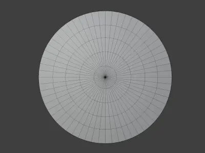 Captain America Shield Low-poly 3D model