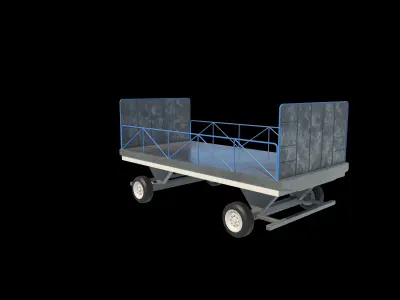 Baggage Cart Airport 3D model