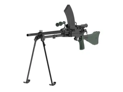 Type 96 light machine gun 3D model