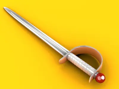  FLASH MING SWORD 3D model