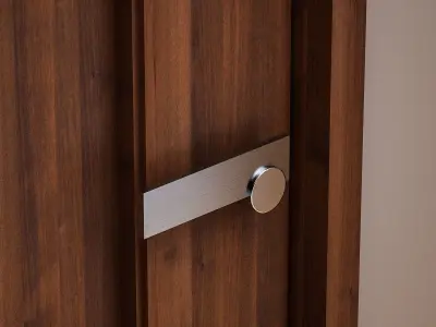 Door 1 wooden 3D model