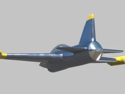 Air Craft 1 Low-poly 3D model