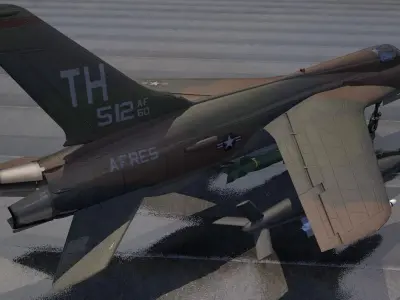 Republic F-105D Thunderchief 3D model