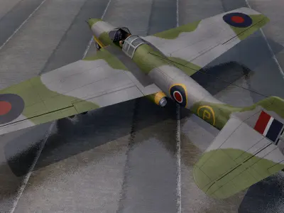 Bell P-59A Airacomet 3D model