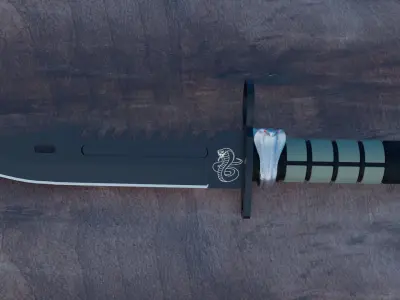 3D M9 Bayonet Cobra 3D model