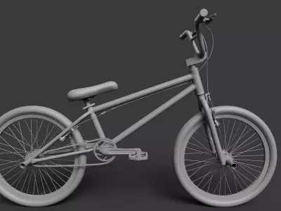 BMX Bicycle High Poly 3D Model with PBR Textures 3D model