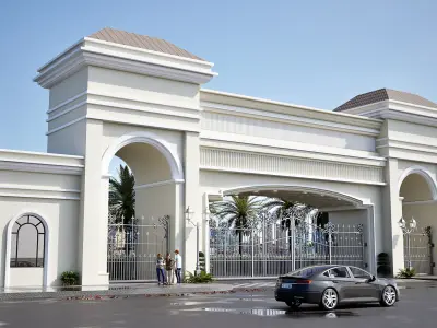 Entrence gate 3D model