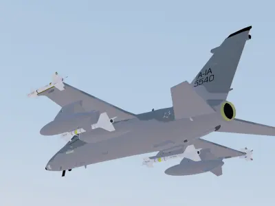 International AMX A-1M Brazilian Air Force 3D model