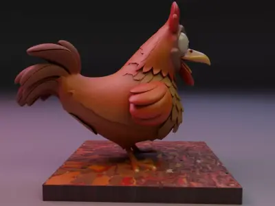 chicken chibi 3D print model