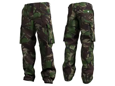 British Trouser DPM Combat Lightweight CS95 - Marvelous Designer 3D model