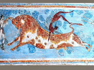 Minoic Art - Palace of Cnossos in Crete Low-poly 3D model