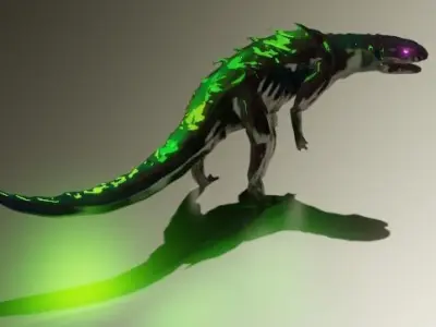 Indominus Rex or Indo Raptor model Xenomorph Low-poly 3D model