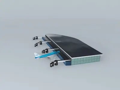 KLM 7090 crash Free 3D model