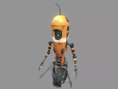 One-eyed robot 3D model