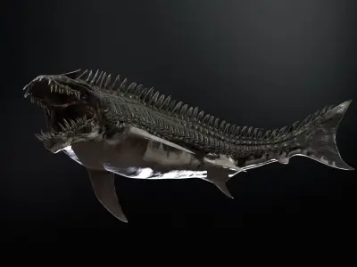 AlienShark 6 Low-poly 3D model
