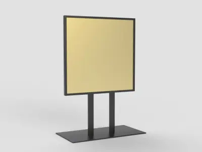 Glossy Display Stand 3D model
