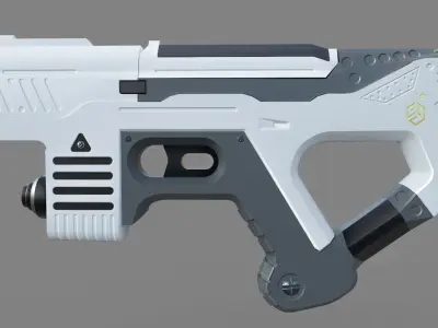 3D SCI-FI PISTOL  Low-poly 3D model