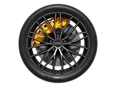 OZ racing and Michelin Pilot Sport Cup 2 3D model