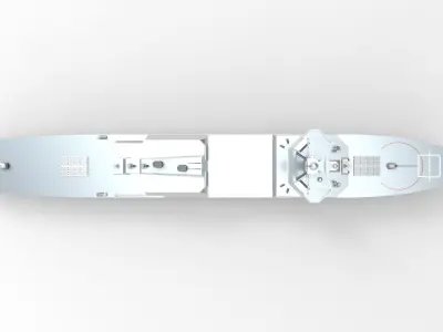 Offshore Patrol Vessel Low-poly 3D model