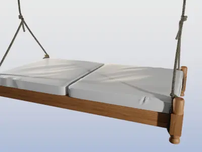 suspended bed Free 3D model
