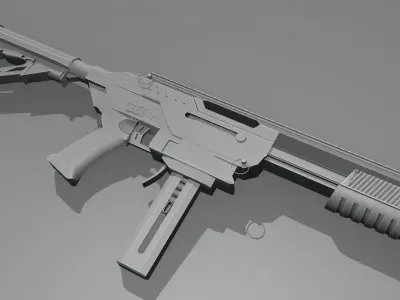 Jet Blaster Ceda Model S Nerf Gun Low-poly 3D model