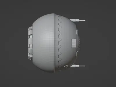  Drone Flying Hawk Eye Gameready 3D model