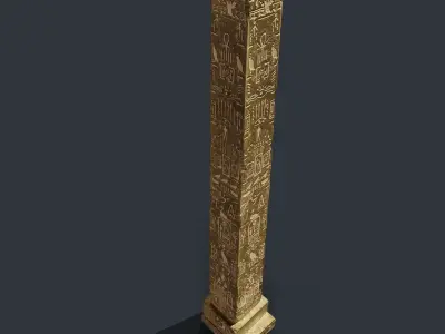 Obelisk Low-poly 3D model