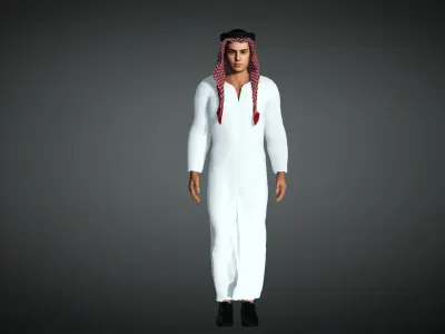 Arabian Muslim- Islam Character - Realistic  3D model 3D model