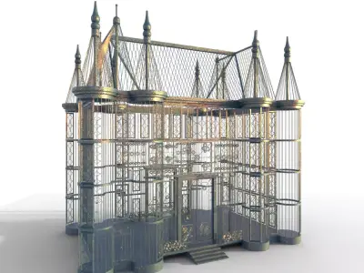 Victorian Gothic Ornamental Glasshouse 3D model